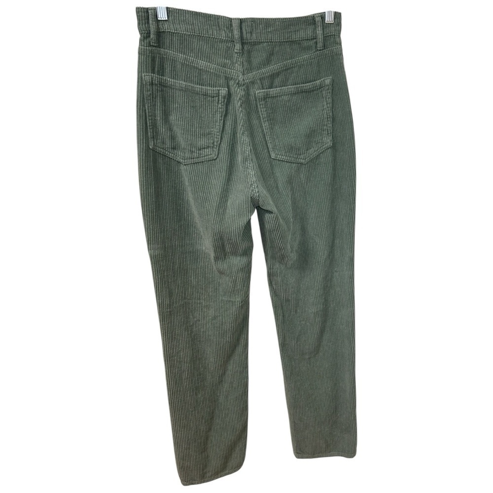Reformation - Women’s  ‘Cynthia’ Straight Corduroy Pants in Moss Green, Size 27 - Picture 4 of 13